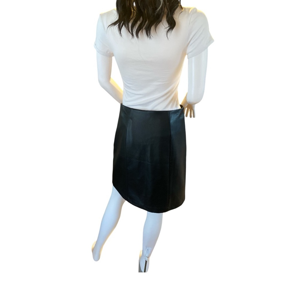 LOFT Faux Leather Skirt - Picture 4 of 9